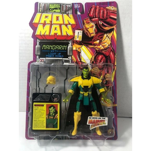 Toy Biz Marvel Iron Man 1994 Mandarin Action Figure - Picture 1 of 4